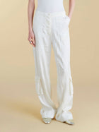 Crinkled Satin Cargo Trouser - Marina Moscone
