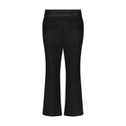 Cropped Wool Flare Trouser with Slit - Marina Moscone