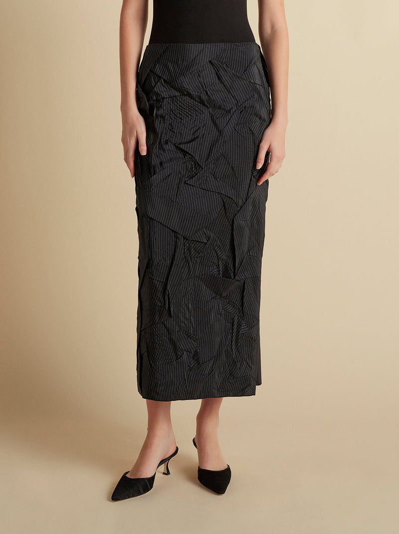 Crushed Pinstripe Tubino - Marina Moscone