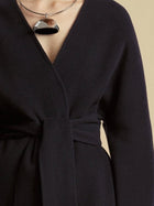 Double Faced Wool Cocoon Coat - Marina Moscone