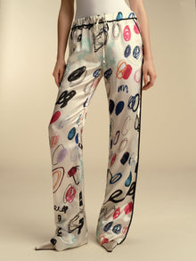 Drawstring Satin Twill Pant - Marina Moscone