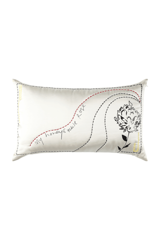 Embroidered Throw Pillow - Marina Moscone