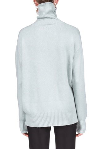 Funnel Neck Cashmere Wool Pullover - Marina Moscone