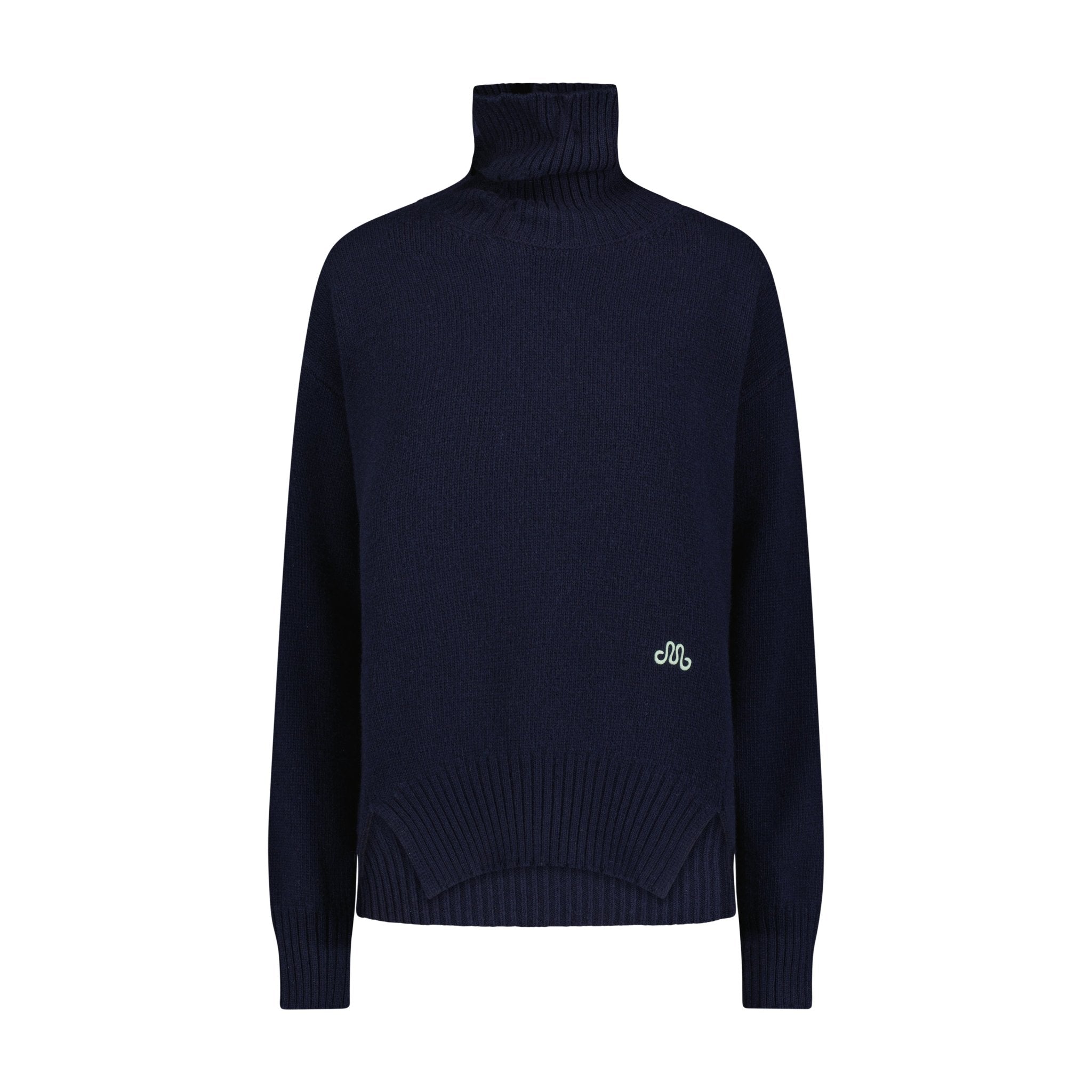 Funnel Neck Cashmere Wool Pullover - Marina Moscone