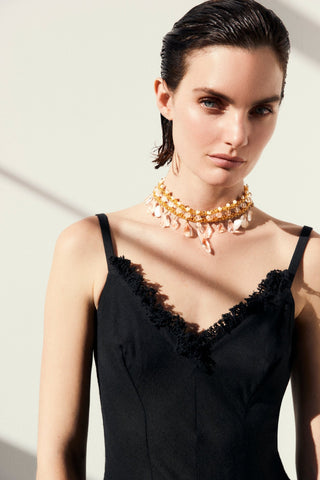 Gold Chandelier Choker - Marina Moscone