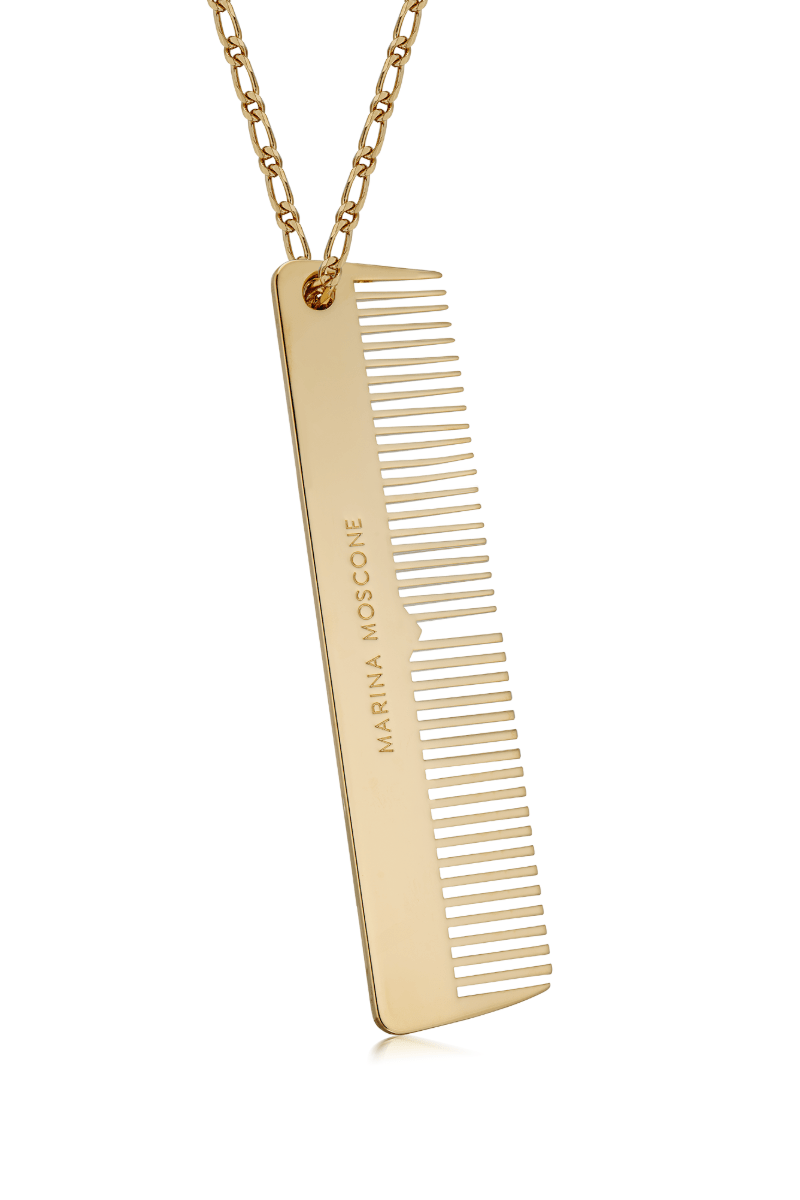 Gold Comb Necklace - Marina Moscone