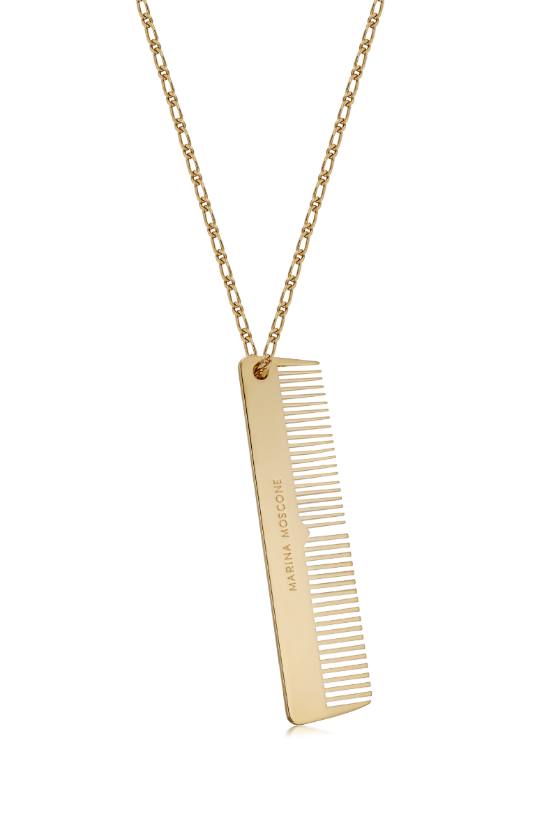 Gold Comb Necklace - Marina Moscone