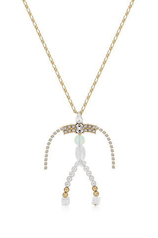 Gold Figure Pendant with Chain - Marina Moscone