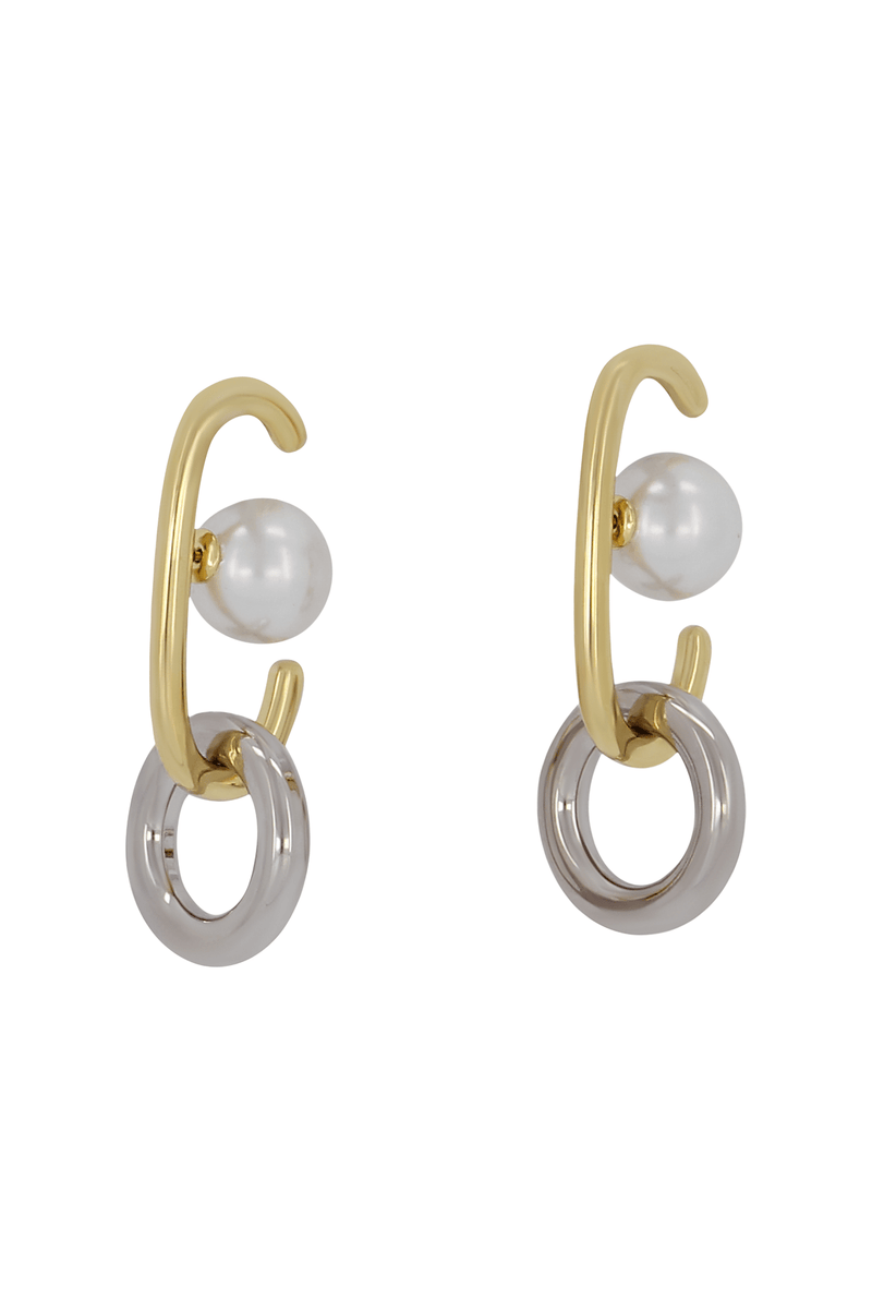 Gold Pearl - Backed Ear Cuffs - Marina Moscone