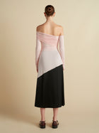 Jersey One - Shoulder Draped Top - Marina Moscone