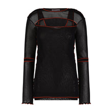 Layered Long Sleeve Mesh Top - Marina Moscone