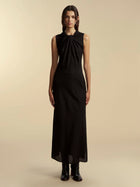 Lightweight Wool Twist Panelled Dress - Marina Moscone