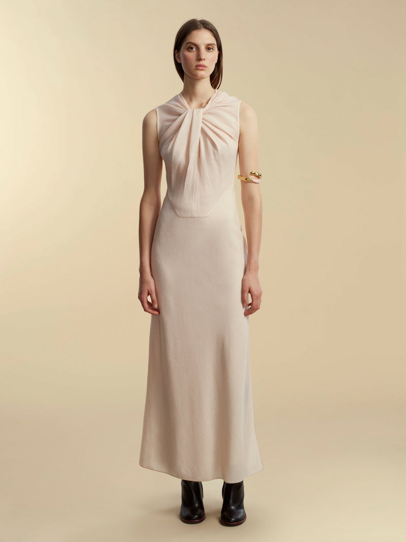 Lightweight Wool Twist Panelled Dress - Marina Moscone