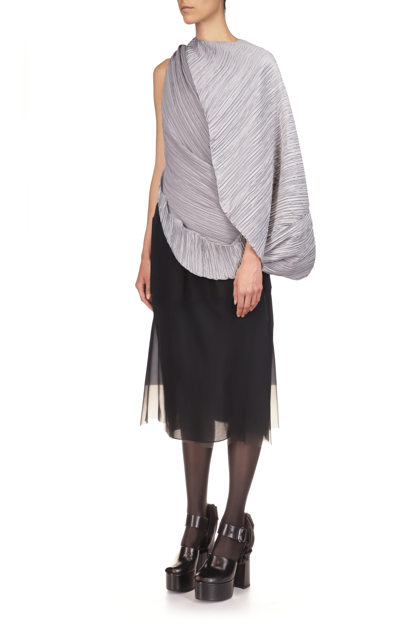 Mini Bonded Bias Jersey Skirt - Marina Moscone