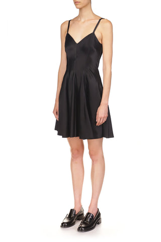 Mini Satin Swing Dress - Marina Moscone