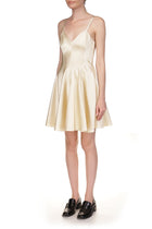 Mini Satin Swing Dress - Marina Moscone