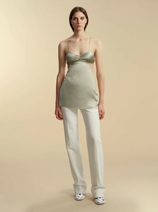 Open Back Silk Camisole - Marina Moscone