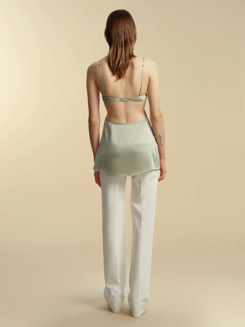 Open Back Silk Camisole - Marina Moscone