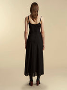 Panelled Lightweight Wool Swing Dress - Marina Moscone