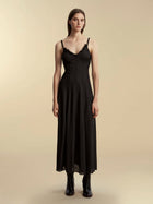 Panelled Lightweight Wool Swing Dress - Marina Moscone