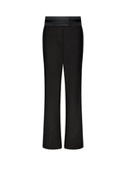 Relaxed Wool Trouser with Raw Edge Detail - Marina Moscone