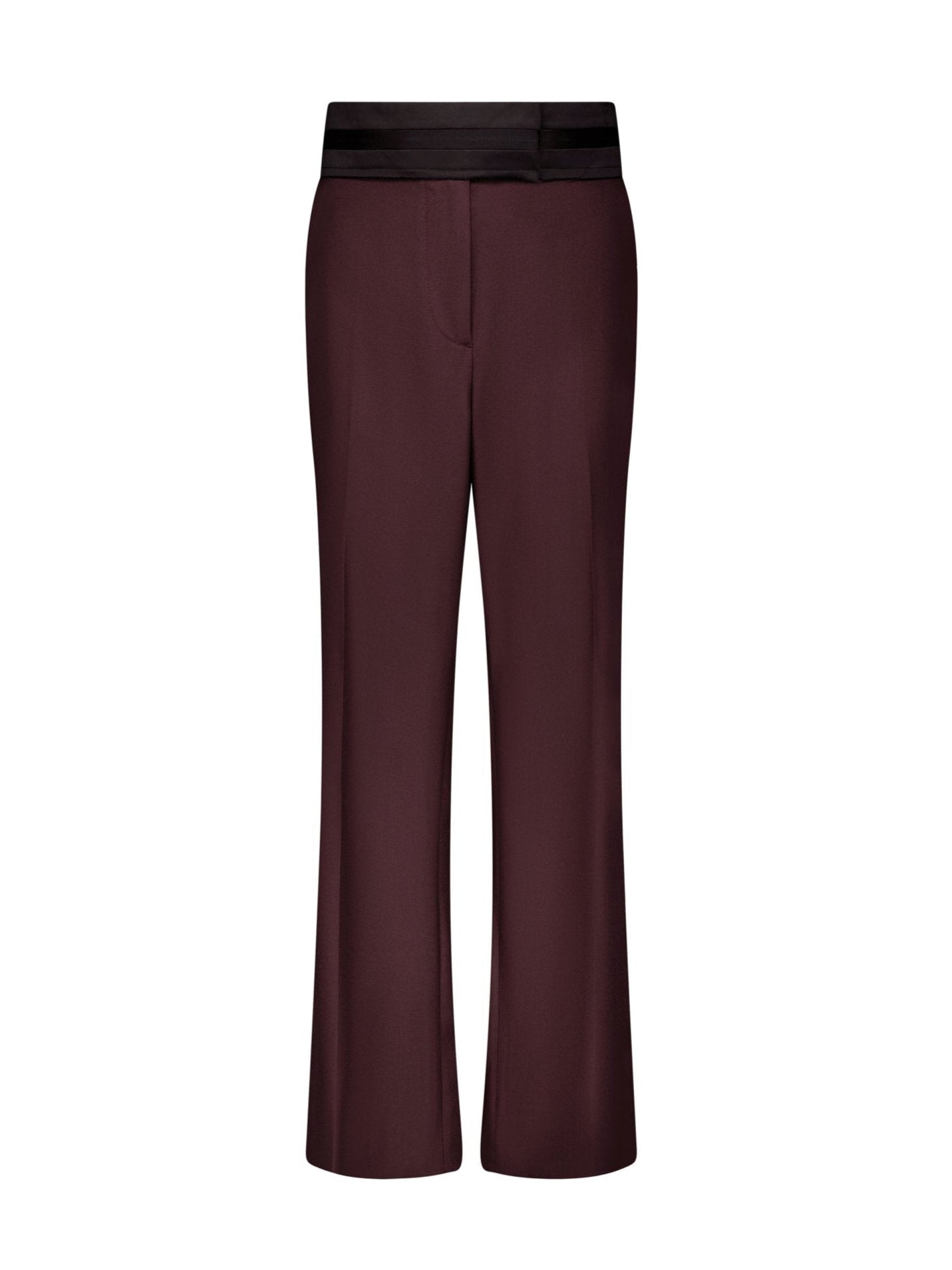 Relaxed Wool Trouser with Raw Edge Detail - Marina Moscone