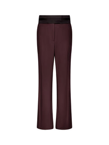 Relaxed Wool Trouser with Raw Edge Detail - Marina Moscone