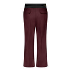 Relaxed Wool Trouser with Raw Edge Detail - Marina Moscone