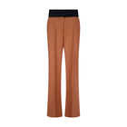 Relaxed Wool Trouser with Raw Edge Detail - Marina Moscone