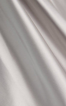 Satin Sheath with Draped Neckline - Marina Moscone