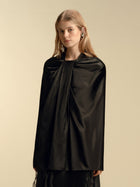 Satin Twist Capelet - Marina Moscone