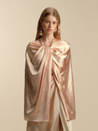 Satin Twist Capelet - Marina Moscone