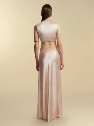 Satin Twist Dress - Marina Moscone