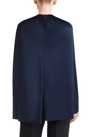 Satin Viscose Twist Capelet - Marina Moscone