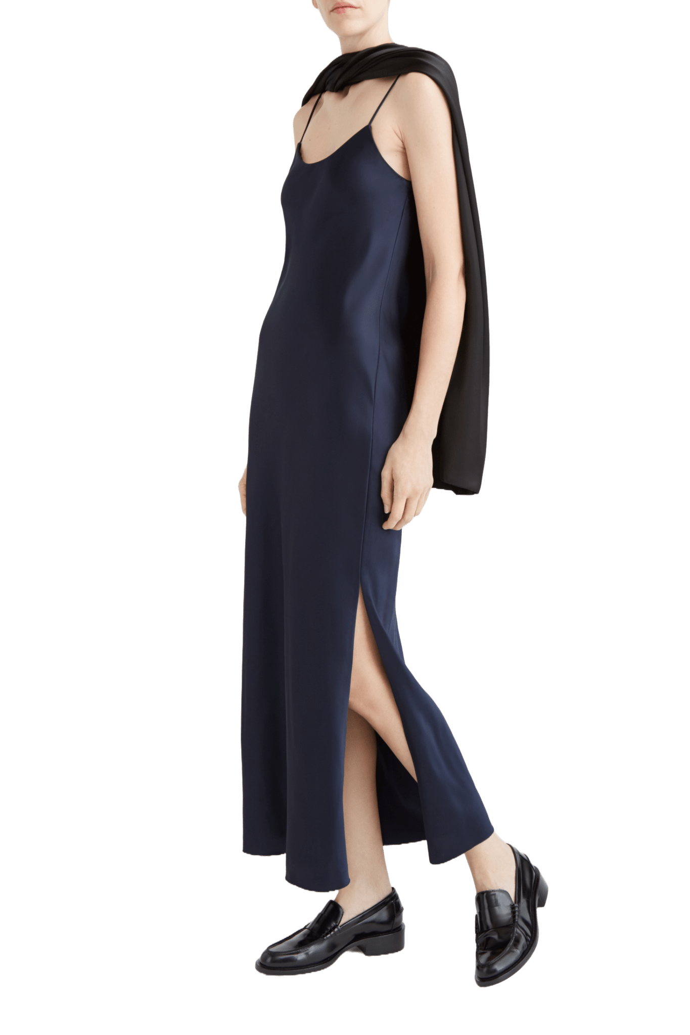 Satin Viscose Twist Capelet - Marina Moscone