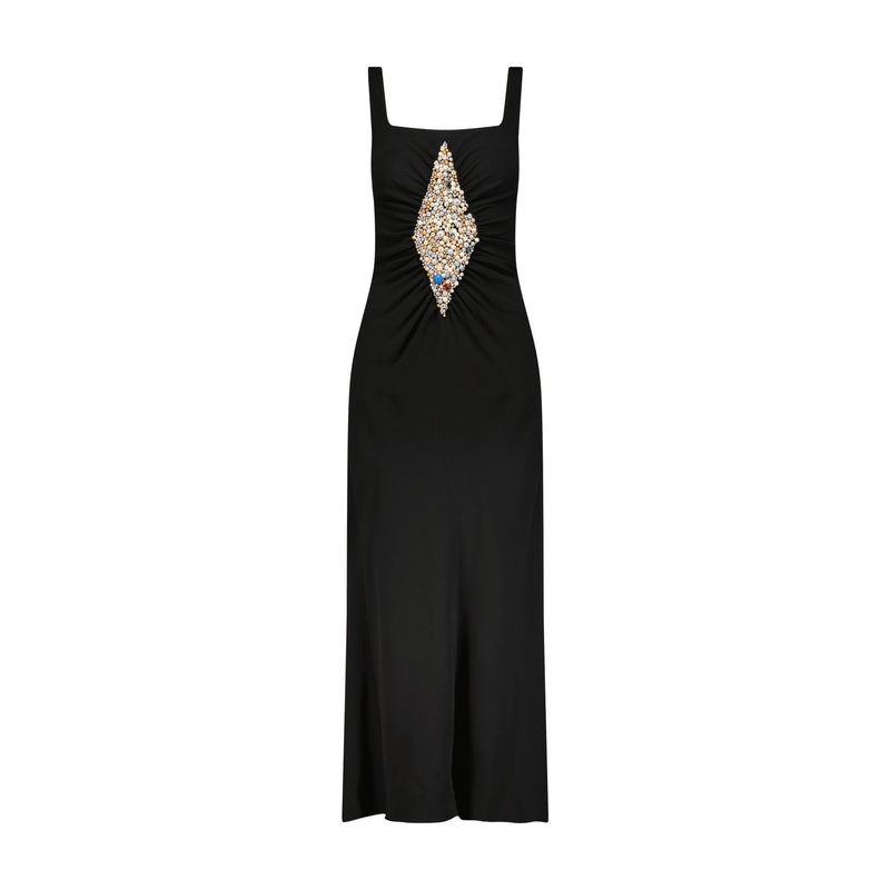 Slipdress with Diamond Inlay - Marina Moscone