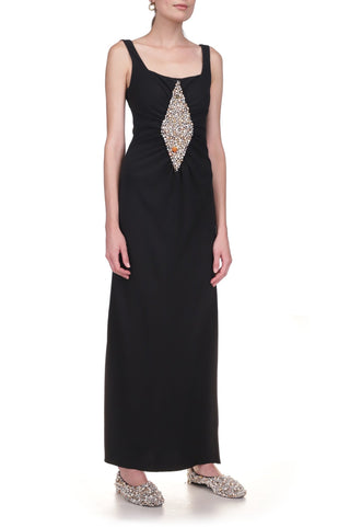 Slipdress with Diamond Inlay - Marina Moscone