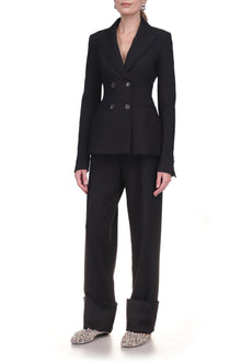 Straight Cuff Tailored Trouser - Marina Moscone