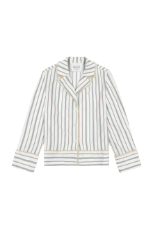 Striped Cotton Pajama Set - Marina Moscone