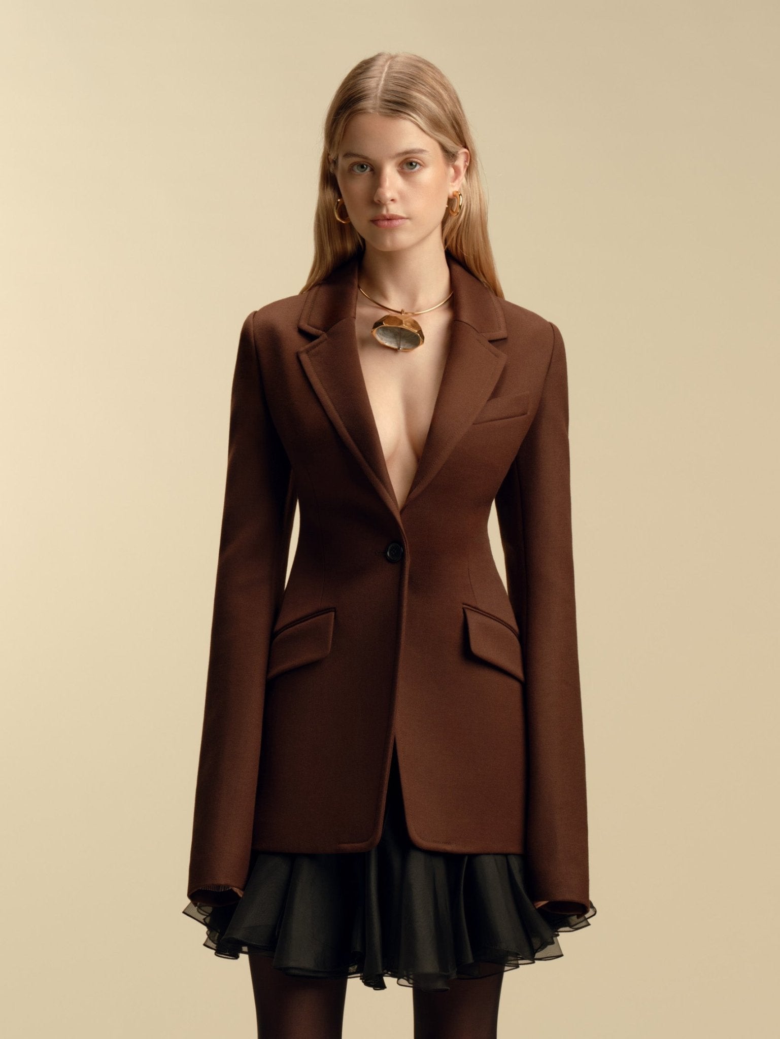 Tailored Basque Blazer - Marina Moscone