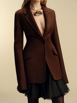 Tailored Basque Blazer - Marina Moscone