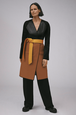 Trench with Removable Funnel Collar - Marina Moscone