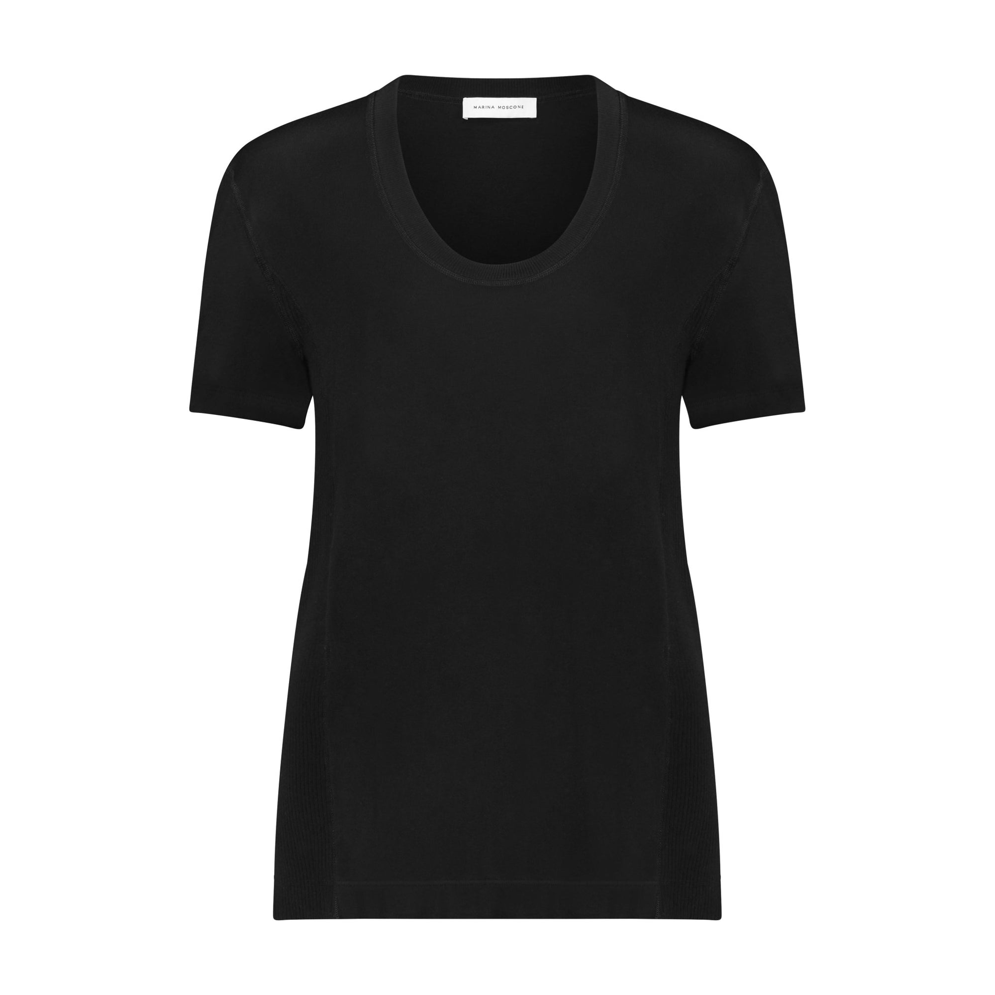 U - Neck Cotton Boyfriend T - Shirt - Marina Moscone