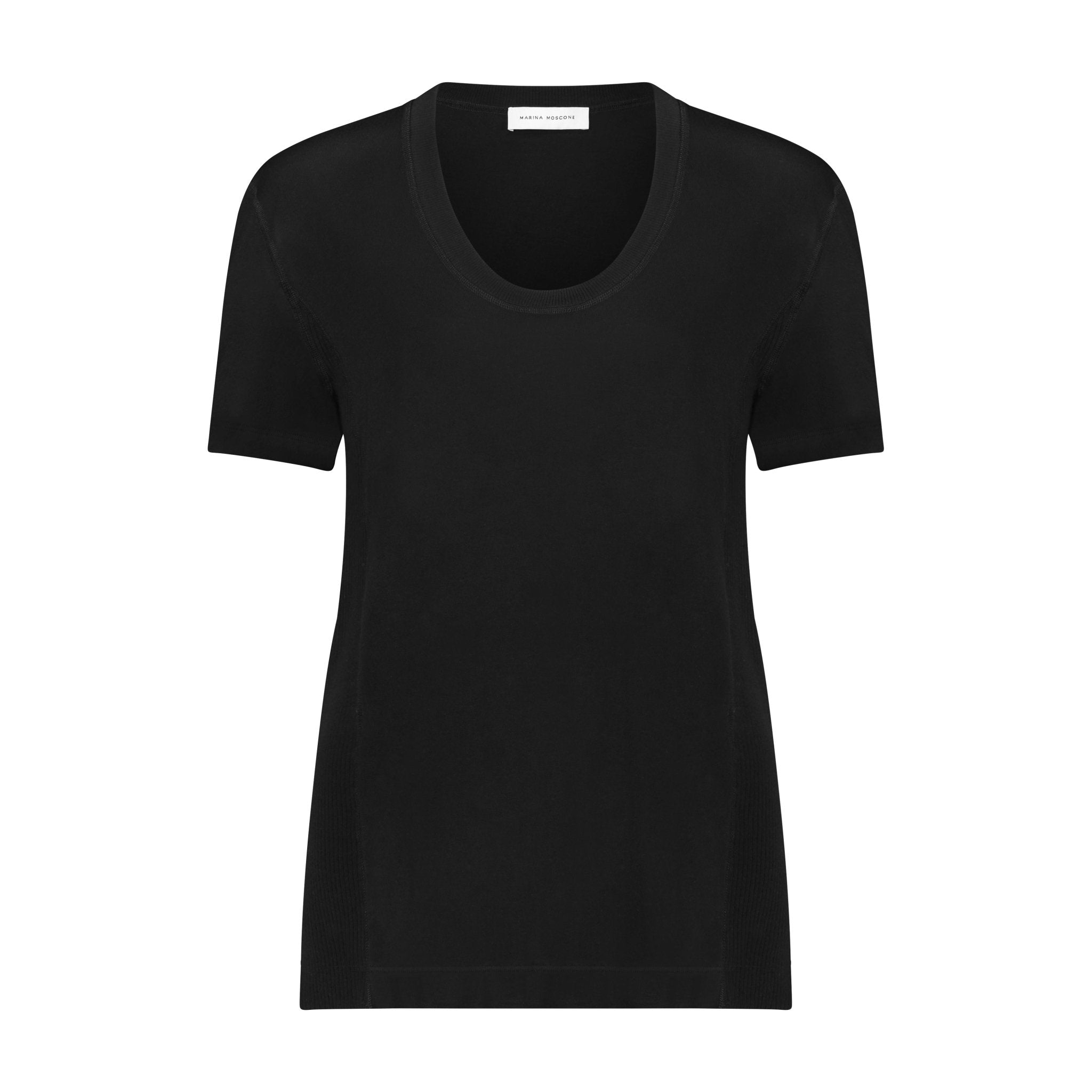 U - Neck Cotton Boyfriend T - Shirt - Marina Moscone