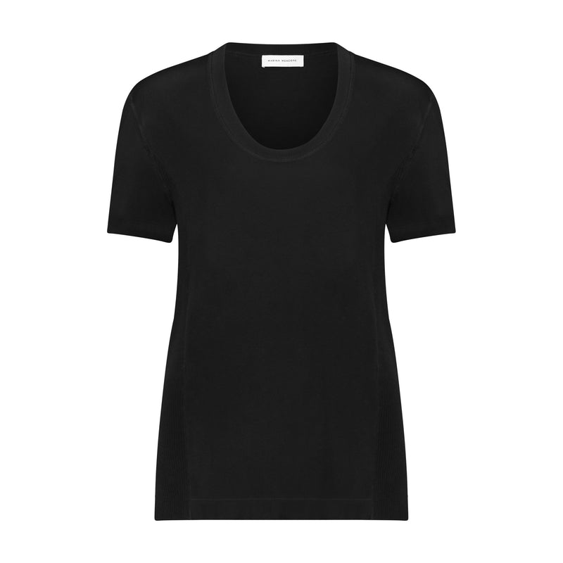 U - Neck Cotton Boyfriend T - Shirt - Marina Moscone