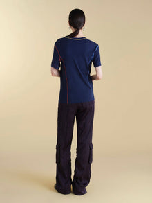 U - Neck Cotton Boyfriend T-Shirt - Marina Moscone