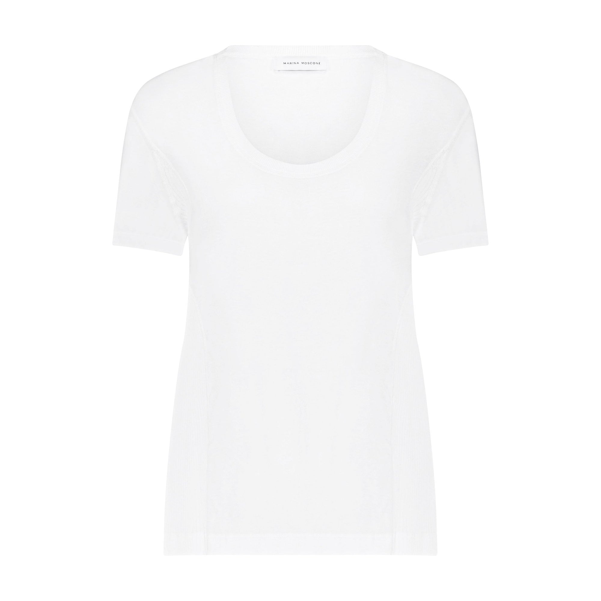 U - Neck Cotton Boyfriend T - Shirt - Marina Moscone