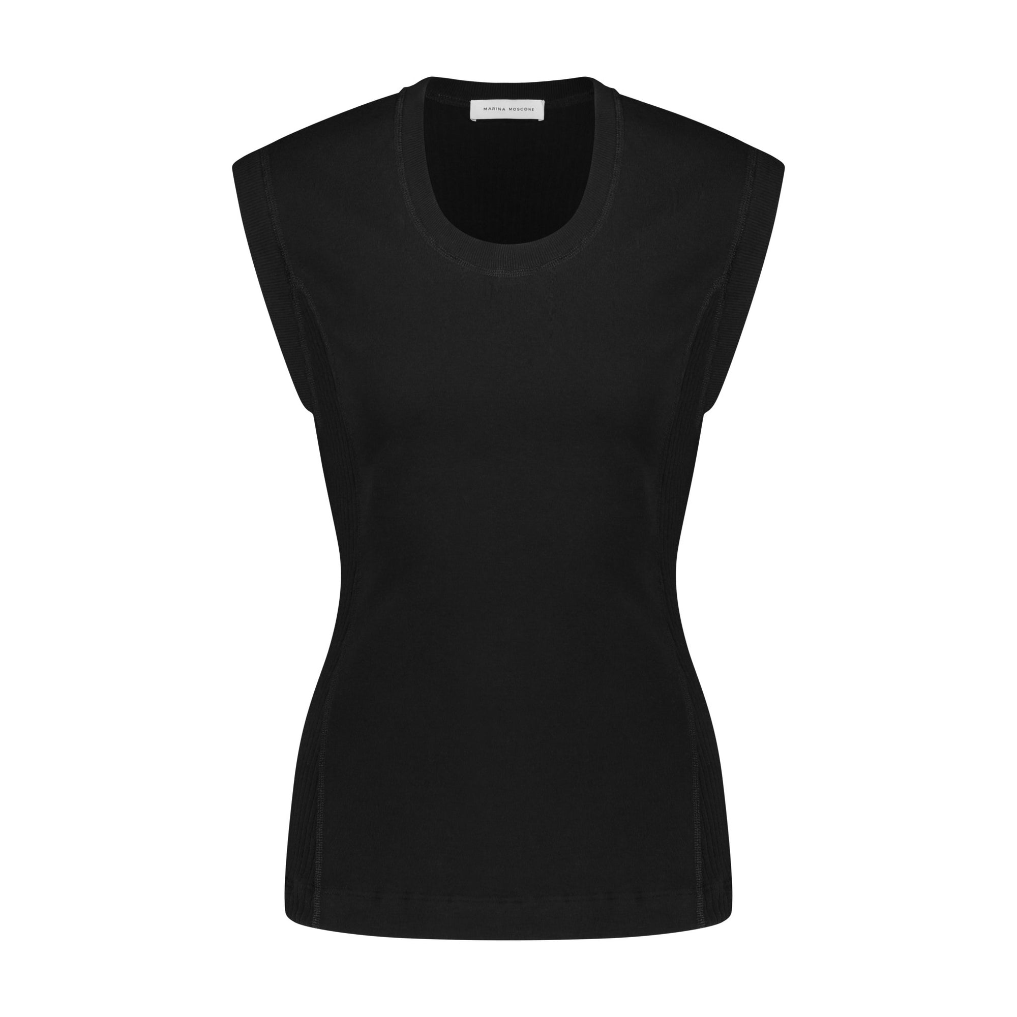 U - Neck Cotton Tank - Marina Moscone