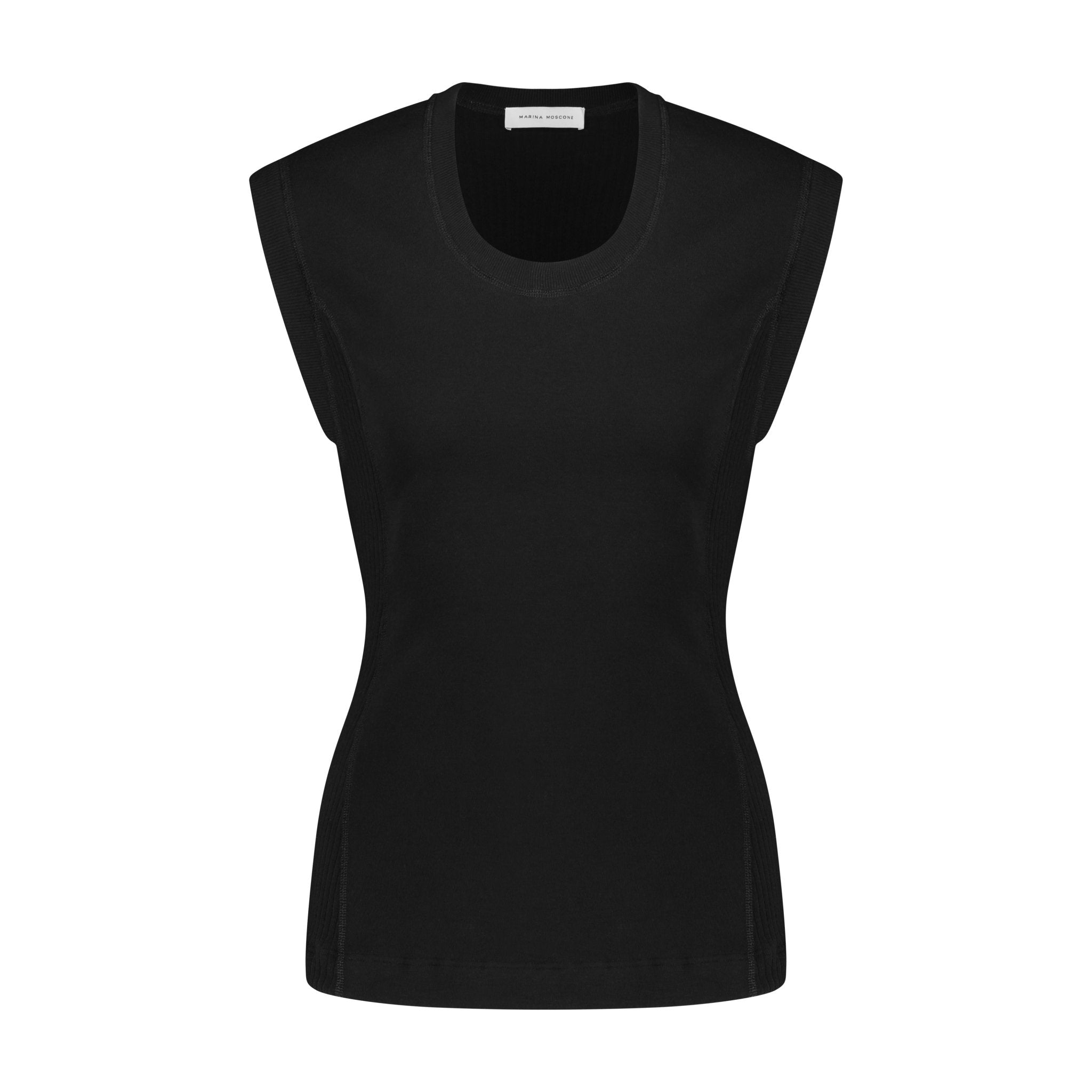 U - Neck Cotton Tank - Marina Moscone