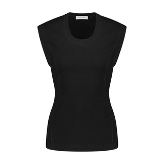 U - Neck Cotton Tank - Marina Moscone